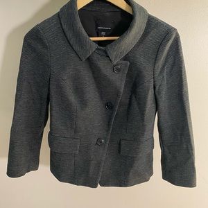 Judith & Charles Asymmetrical Houndstooth Blazer